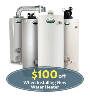 water heater installation discount